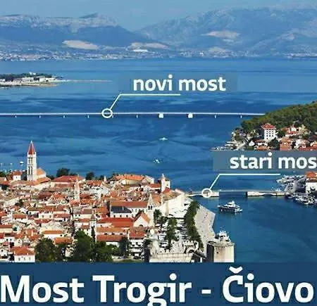 Lägenhet Sorriso - 1st Row By The Trogir